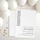 Search for 18th birthday invitations modern