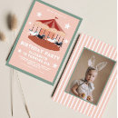 Search for circus birthday invitations pink