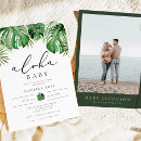 Search for green island invitations Palm leaves