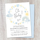 Search for rainbow baby shower invitations Simple