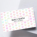 Search for paw print business cards Veterinarian