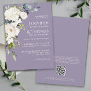 Search for lilac and white wedding invitations Couple
