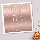 Search for rose gold napkins Glitter