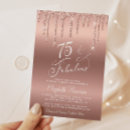 Search for glamorous birthday invitations Glitter