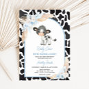 Search for cow print invitations Blue