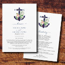 Search for nautical wedding programs Seaside