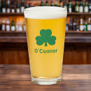 Search for st patricks day beer glasses clover