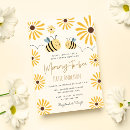 Search for yellow baby shower invitations Bumble bee
