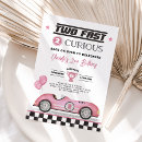 Search for vintage car birthday invitations Racing party