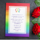 Search for symbols wedding invitations Rainbow