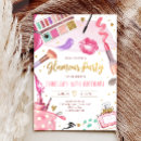 Search for glam invitations spa party
