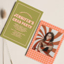 Search for bright color graduation invitations Colorful