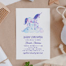 Search for unicorn baby shower invitations it's a girl