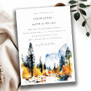 Search for yosemite wedding invitations Modern elegant