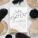 Search for ladies night invitations Black and white
