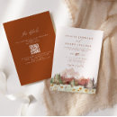 Search for earth tone wedding invitations Terracotta