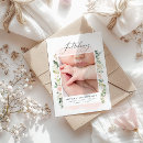 Search for floral birth announcement cards Elegant