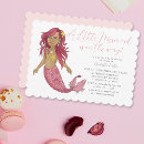 Search for mermaid baby girl shower invitations Elegant