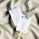 Search for fan wedding programs Dusty blue