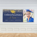 Search for navy blue graduation banners Gold