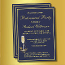Search for retirement for men invitations Elegant retirement party