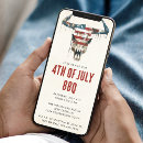 Search for western bbq invitations Red white blue