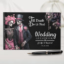 Search for gothic wedding guest books Black
