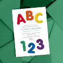 Search for abc baby shower invitations Simple