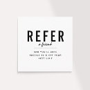 Search for cleaning referral cards Minimalist