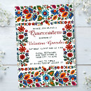Search for mexican fiesta quinceanera invitations Colorful