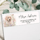 Search for golden retriever return address labels Pet