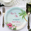 Search for tropical paper plates Magenta