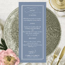 Search for dusty blue wedding menus Calligraphy