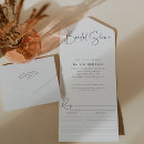Search for casual bridal shower invitations Black and white