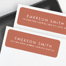 Search for stylish font return address labels Contemporary