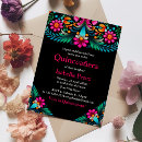 Search for fiesta quinceanera invitations Black background