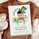 Search for shamrock postcards Lucky 1st birthday