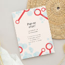 Search for bubbles birthday invitations Blue