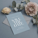 Search for dusty blue wedding save the dates Elegant