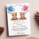 Search for brown gender reveal invitations Cute