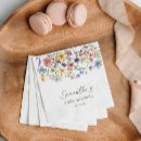 Search for watercolor napkins Wildflower