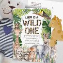 Search for animals year postcards wild one