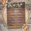 Search for rustic wedding anniversary invitations 50 years