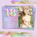 Search for purple 18th birthday invitations Modern