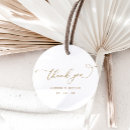 Search for thank you wedding favor tags Minimalist