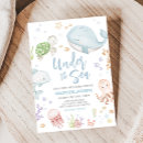 Search for under the sea invitations Blue