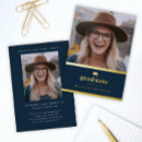 Search for blue and gold graduation invitations College university