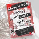 Search for teen boy birthday invitations Grunge