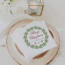 Search for family napkins Wreath