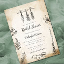Search for witch bridal shower invitations Gothic